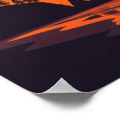 La Push Washington Zonsondergang Minimalistische K Poster (Hoek)