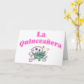 La Quinceanera Kaart (Gele Bloem)