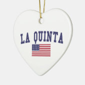 La Quinta US-vlag Keramisch Ornament (Links)
