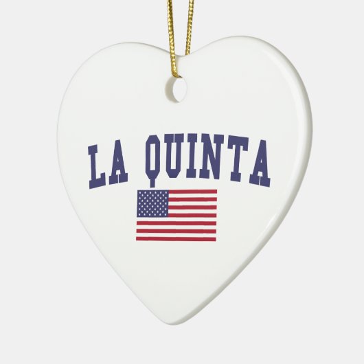 La Quinta US-vlag Keramisch Ornament (Links)
