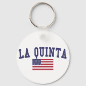 La Quinta US-vlag Sleutelhanger (Voorkant)