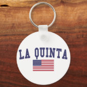 La Quinta US-vlag Sleutelhanger (Voorkant)