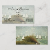 La Rade de Grandkamp door Georges Pierre Seurat Visitekaartje (Voorkant / Achterkant)