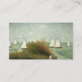 La Rade de Grandkamp door Georges Pierre Seurat Visitekaartje (Achterkant)