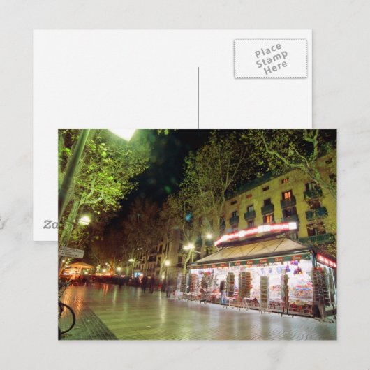 La Rambla Briefkaart (Voorkant / Achterkant)