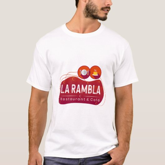 LA RAMBLA T-SHIRT VOOR UW BEDRIJF (Voorkant)