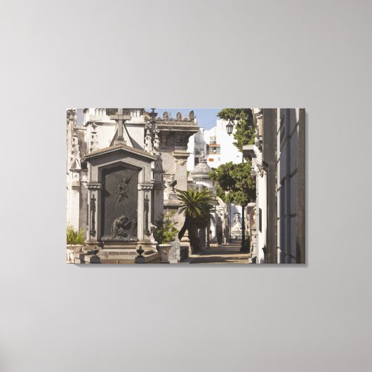 La Recoleta begraafplaats in Buenos Aires Canvas Afdruk (Voorkant)