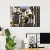La Recoleta begraafplaats in Buenos Aires Poster (Thuiskantoor)