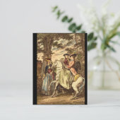 La Recontreau bois de Boulogne_Engravings Briefkaart (Staand voorkant)