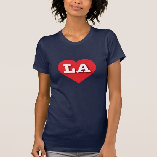 LA Red Heart - Ik hou van LA T-shirt (Voorkant)