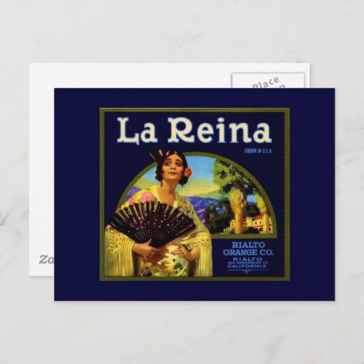 La Reina Briefkaart (Voorkant / Achterkant)