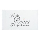 La Reina - gekroonde koningin Kussensloop (Achterkant)