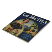 La Reina Oranje Crate Label Tegeltje (Zijkant)