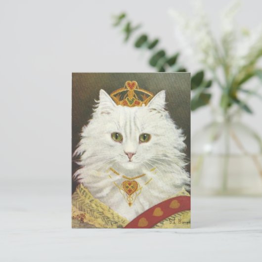 La reine chat briefkaart (Staand voorkant)