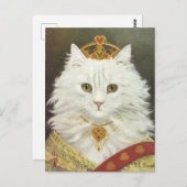 La reine chat briefkaart (Voorkant / Achterkant)