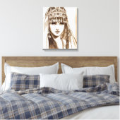 LA REINE DIHYA CANVAS AFDRUK (Insitu (Slaapkamer))