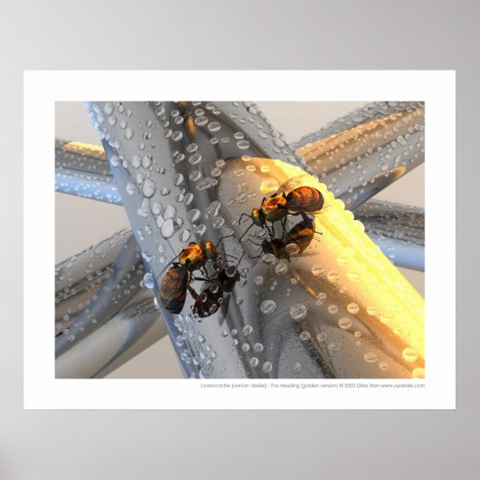 La rencontre - De vergadering (gouden versie) Poster (Voorkant)