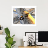 La rencontre - De vergadering (gouden versie) Poster (Thuiskantoor)