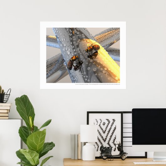 La rencontre - De vergadering (gouden versie) Poster (Thuiskantoor)