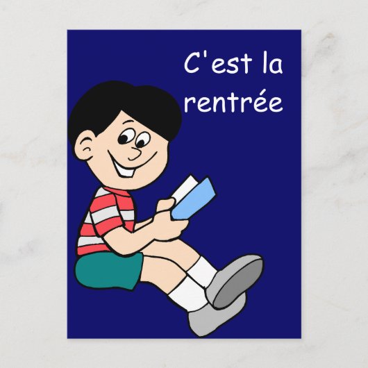La rentree des class briefkaart (Voorkant)