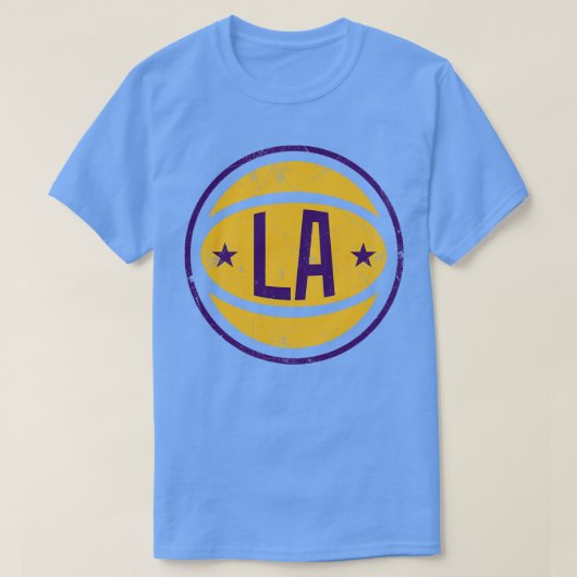 LA Retro Ball Zwart T-shirt (Design voorkant)
