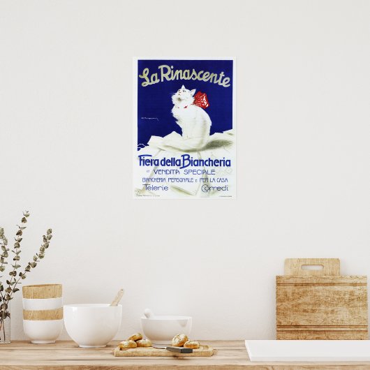 LA RINASCENTE Linen Fair Italie Poster (Keuken)