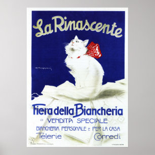 LA RINASCENTE Linen Fair Italie Poster