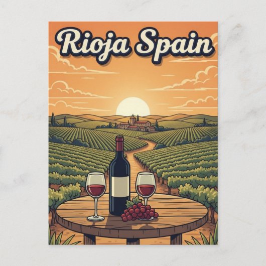 La Rioja Spain Travel Briefkaart (Voorkant)