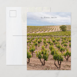 La Rioja, Spain Vineyard Landscape Briefkaart