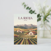 La Rioja Spanje Briefkaart (Staand voorkant)