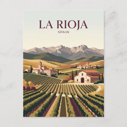 La Rioja Spanje Briefkaart (Voorkant)