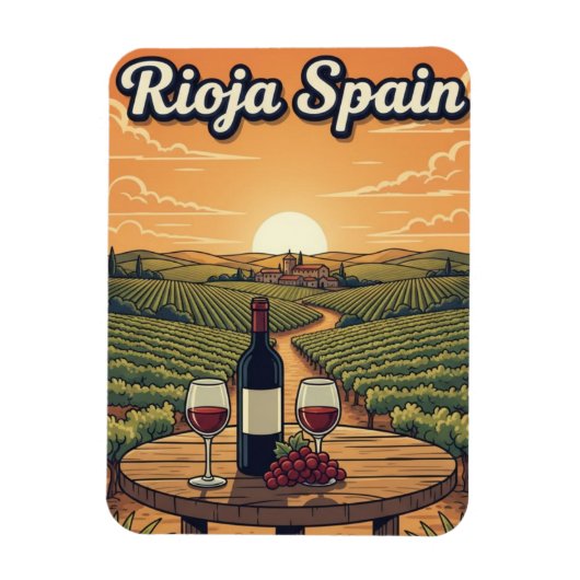 La Rioja Spanje Reizen Magneet (Verticaal)