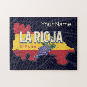 La Rioja Spanje Retro Regio Wijnstokken Legpuzzel