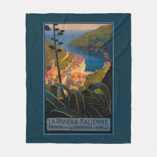 La Riviera Italienne Fleece Deken (Voorkant)