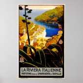 La Riviera Italienne Liguria Italy ENIT Travel Poster (Voorkant)