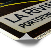 La Riviera Italienne Liguria Italy ENIT Travel Poster (Hoek)