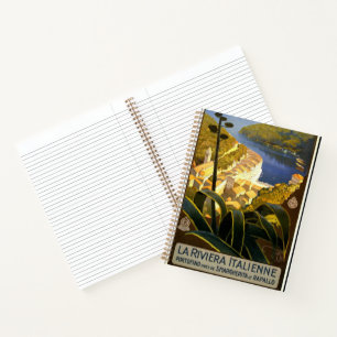 La Riviera Italienne, oud poster Notitieboek
