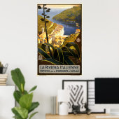 La Riviera italienne Poster (Thuiskantoor)
