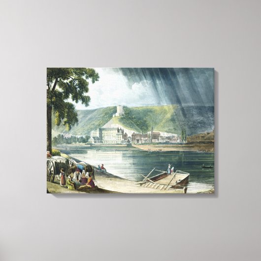 La Roche, van 'Uitzichten op de Seine', gegraveerd Canvas Afdruk (Voorkant)