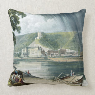 La Roche, van 'Uitzichten op de Seine', gegraveerd Kussen