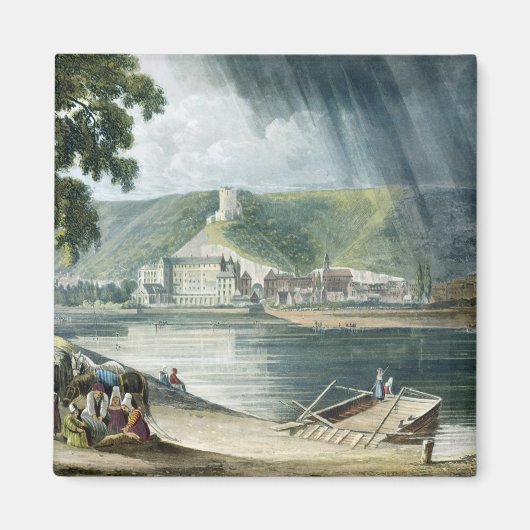 La Roche, van 'Uitzichten op de Seine', gegraveerd Magneet (Voorkant)