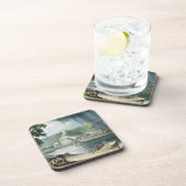 La Roche, van 'Uitzichten op de Seine', gegraveerd Onderzetter (Rechterzijde)