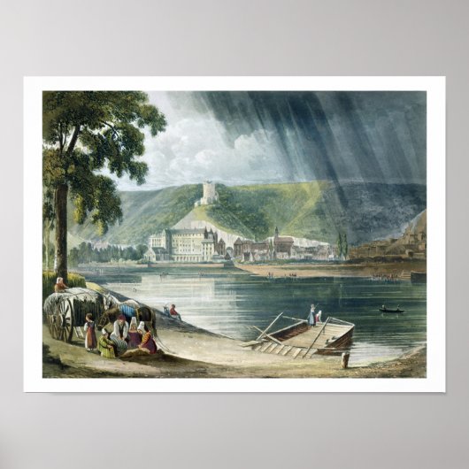 La Roche, van 'Uitzichten op de Seine', gegraveerd Poster (Voorkant)