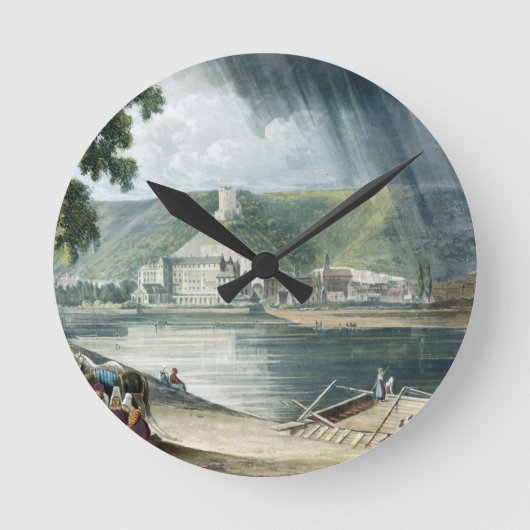 La Roche, van 'Uitzichten op de Seine', gegraveerd Ronde Klok (Voorkant)