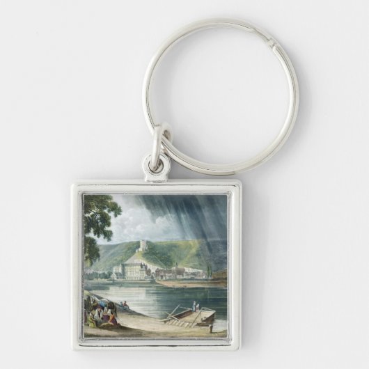 La Roche, van 'Uitzichten op de Seine', gegraveerd Sleutelhanger (Voorkant)