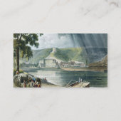 La Roche, van 'Uitzichten op de Seine', gegraveerd Visitekaartje (Achterkant)