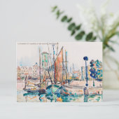 La Rochelle (1911) schilderij van Paul Signac Bedankkaart (Staand voorkant)