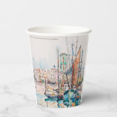 La Rochelle (1911) schilderij van Paul Signac Papieren Bekers (Achterkant)