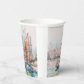 La Rochelle (1911) schilderij van Paul Signac Papieren Bekers (Rechts)