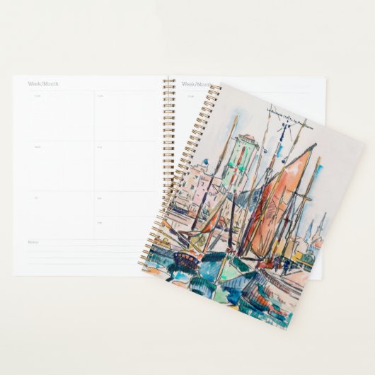 La Rochelle (1911) schilderij van Paul Signac Planner (Display)